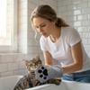 Pet Drying Glove Super Absorbent Microfiber Dog Bath Towel Wash Mitt Soft Quick Dry Cleaning Cloth for Cats and Dogs Bathing Care
