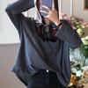 2025 Spring/Autumn Korean Loose-Fit Hooded Pullover Sweater for Women - Long-Sleeved Trendy Style