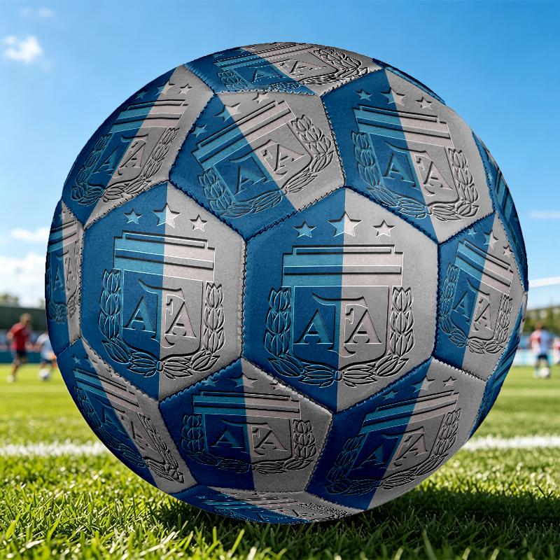 1pc FIFA World Cup Theme Pattern Football, Standard Size 5 Soccer Ball Stylish Sport Football for Competition Play and Training