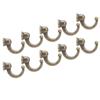 10Pcs Curtain Tie‑Backs Anti‑Rust Sturdy  Convenient Tassel Hooks for Coat Clothing Keys Towe
