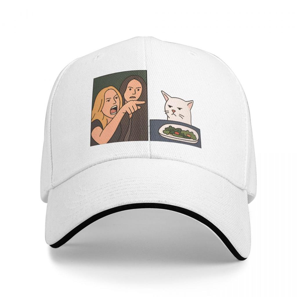 Baseballkappen Lustige Wütende Frauen Schreien Eine Katze An 2025 Maßgeschneidert FeUnisex Unisex Sport Sommerkappen