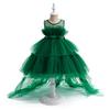 Embroidered Flare Sleeve Princess Mesh Dress for Girls