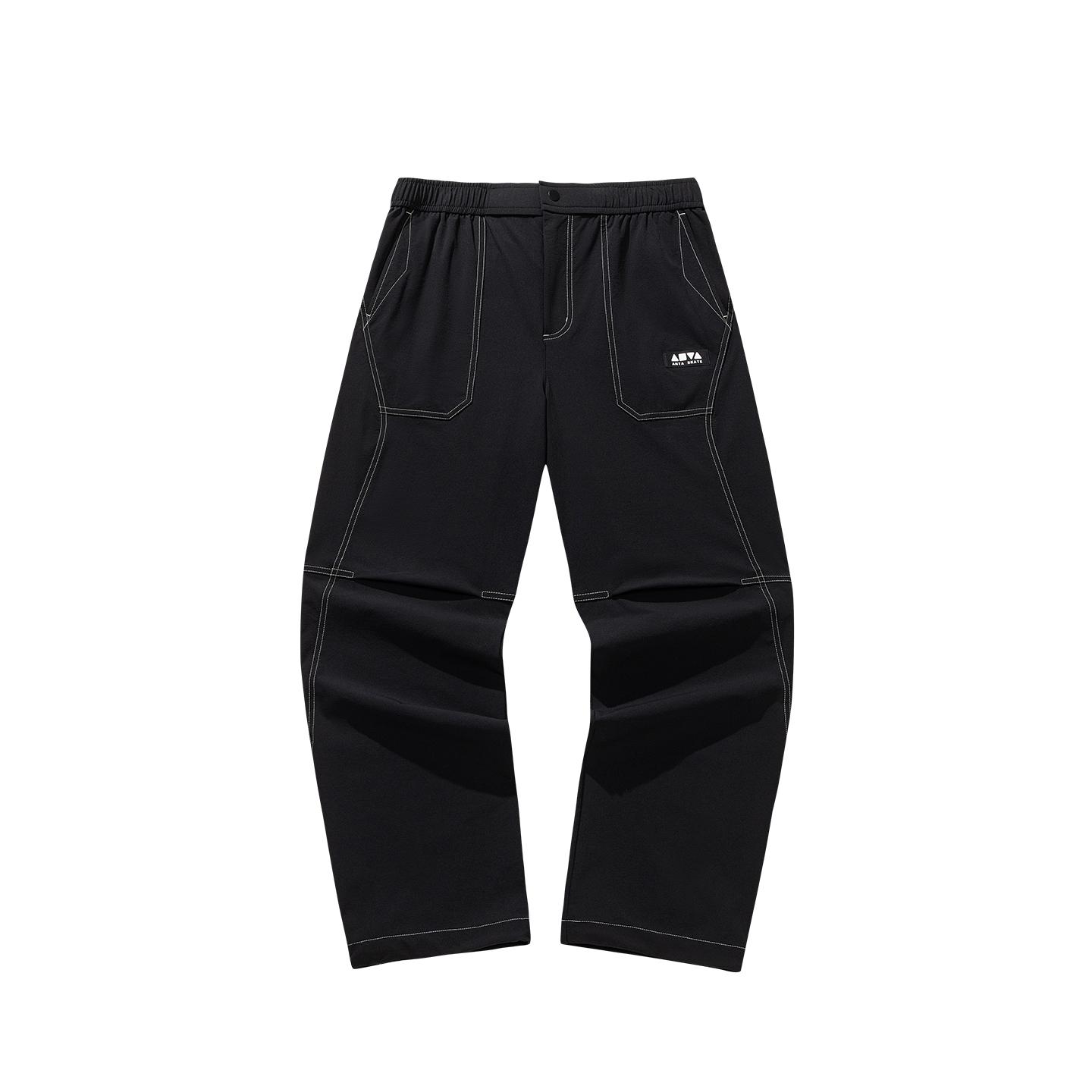 

Anta Skate Casual Fashion Versatile Trendy Comfortable Woven Sports Pants Men bottoms Basic-Black 152628510-2 2XL