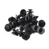 For Car Auto Fender Plastic Rivets Fasteners 30pcs 7mm Dia Hole Black Brand New