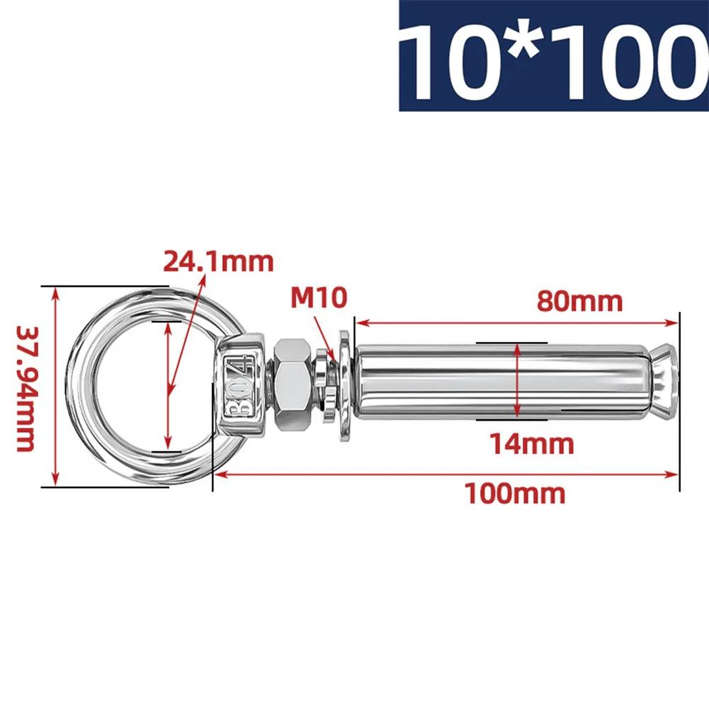 Expansionsbolzen mit Ringen Wandanker Ösenschrauben 6/8/10mm Ösenbolzen Ring Einhängemutter Schrauben Edelstahl Expansionsbolzen