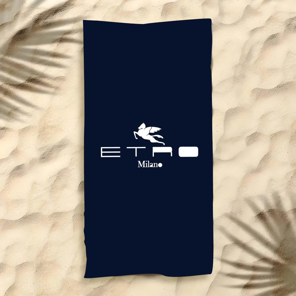 E-Etro Towel Polyester Beach Towel Quick Dry Sand Free Bath Towel For Summer Pool Travel Vacation