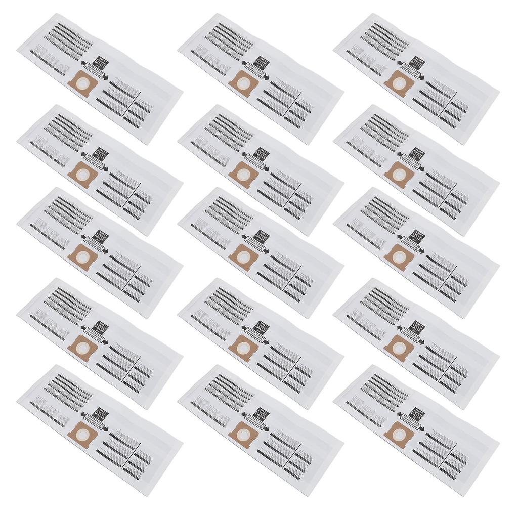 15 Stück Filterbeutel für 5 bis 8 Gallonen Staubsauger Einweg-Vakuum-Staubsammelfilterbeutel