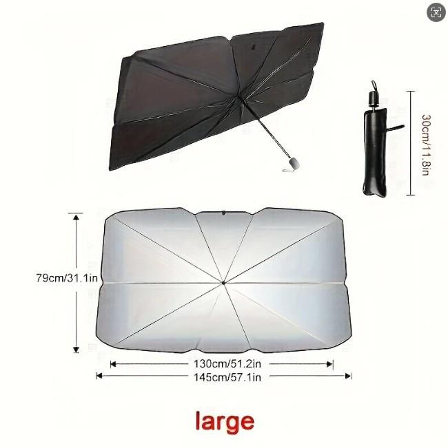 Car Windshield Sunshade: Folding Heat Insulation & Sun Protection Visor