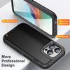 3 In 1 Defend Armor Shockproof Case For iPhone 11 12 13 14 15 Plus 16 Pro Max 7 8 SE 2022 Xs XR Plastic Frame TPU Back Cover