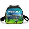 Lunch Bag Primary School Picnic Bag Round Ice Pack Rob Ross Printed Shoulder Portable Cartoon Meal Bag