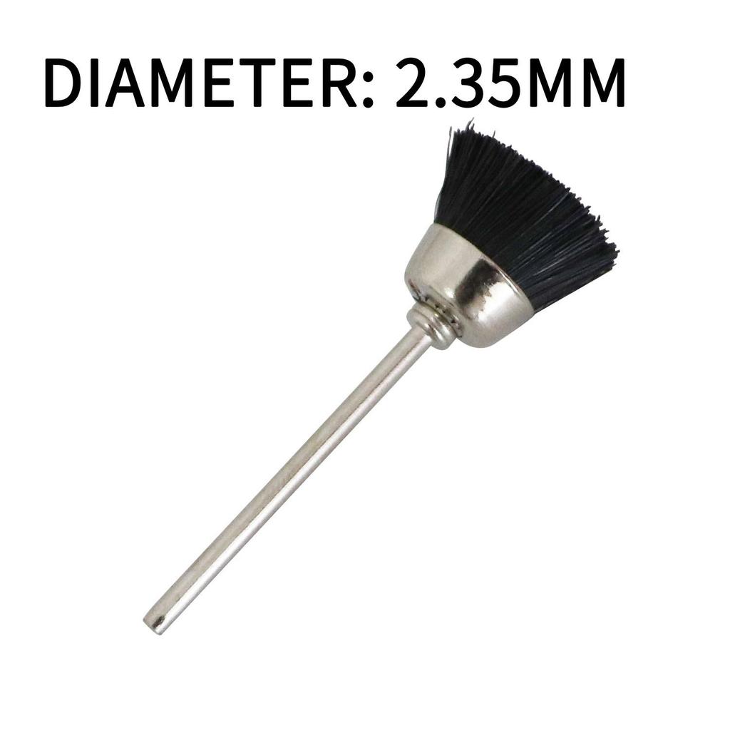 Draht-Radbürsten-Set, einschließlich Drahtbürsten-Set aus Messing und Stahl  (2,35/3 mm) Schaft für Zubehör, rotierende Werkzeuge, Polier- und Reinigungswerkzeuge