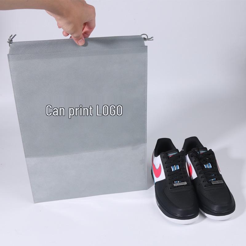 Eco-friendly Non-woven Drawstring Bag - Dustproof Storage for Shoes and Clothing, Custom Logo Printing Available