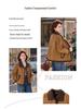 Petite Women's Lambswool Jacket for Mid-Aged & Elderly: Autumn/Winter Leather & Fur, Thick Plain Top