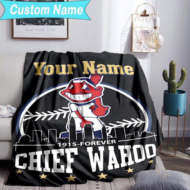 Custom Name Blanket Indians football Blanket Bedding Blanket for Travel, Camping, Living Rooms, Offices, Sofas, Fan Christmas gift