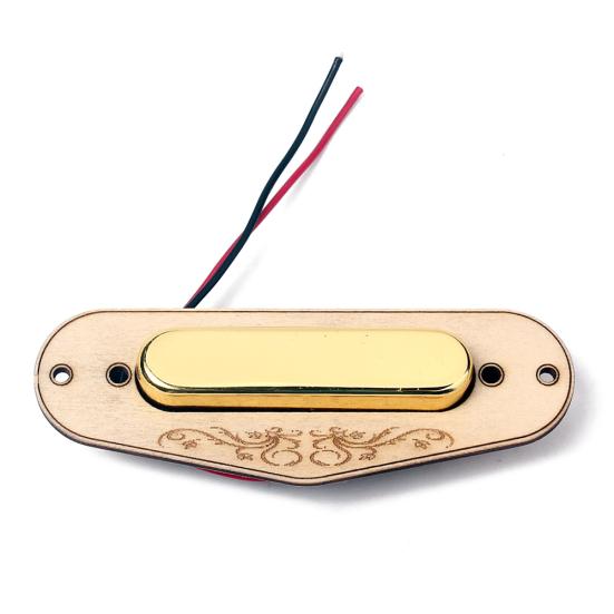 Single Coil Neck Pickup Wood Ring Frame Cover for Telecaster Electric Guitar