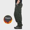 Men's Thick Velvet Cotton Trousers - Warm, Casual, Large Size, Autumn & Winter
