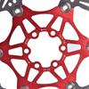 ZTTO 160mm 6 Schrauben Mountainbike Schwimmende Bremsscheibe Pad Radfahren Zubehör (rot)