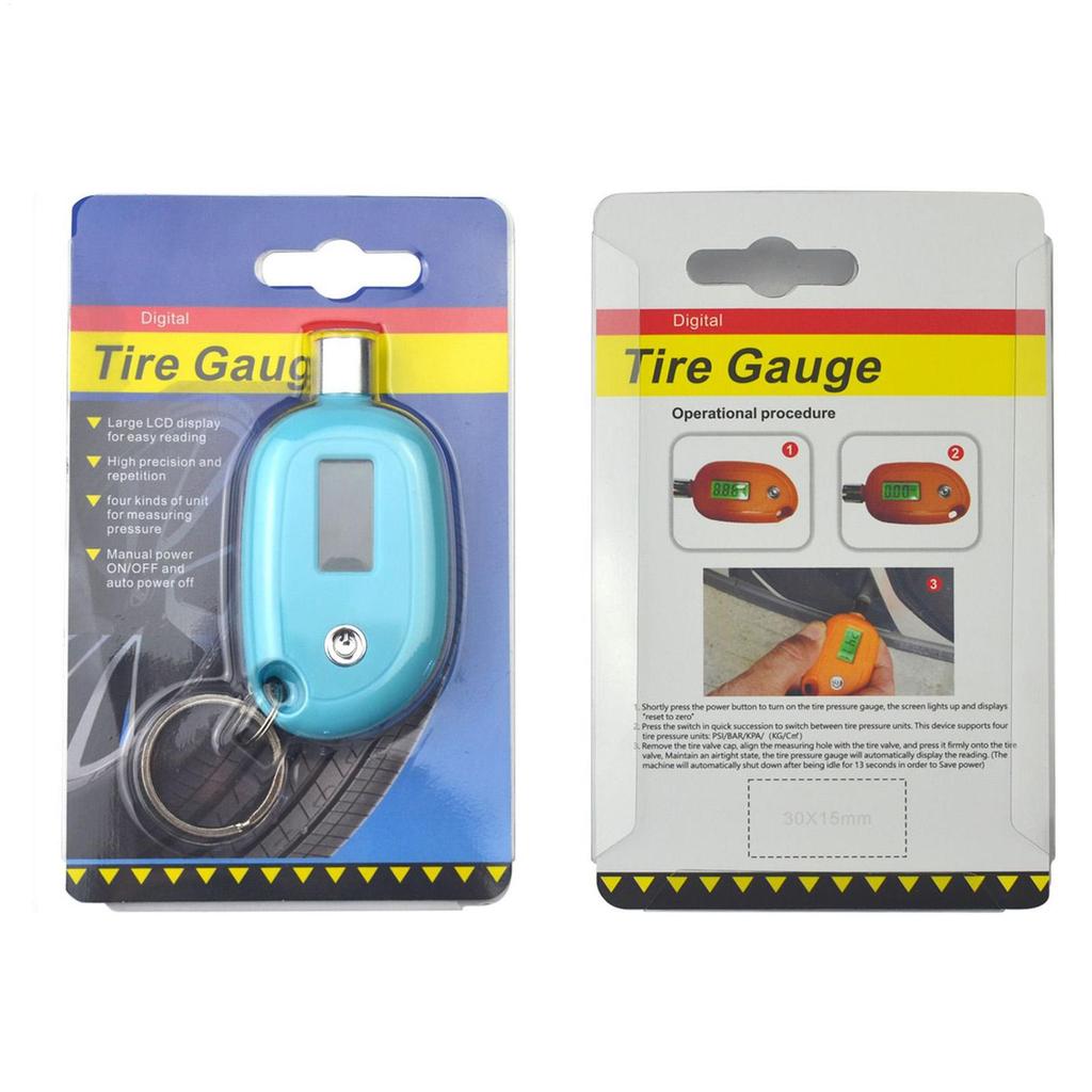 Tire Pressure Gauge For Cars With Backlit LCD Checker 0.5 Accuracy Auto Shut-off Tire Air Gauge For Trailer Bicycle Motorcycle