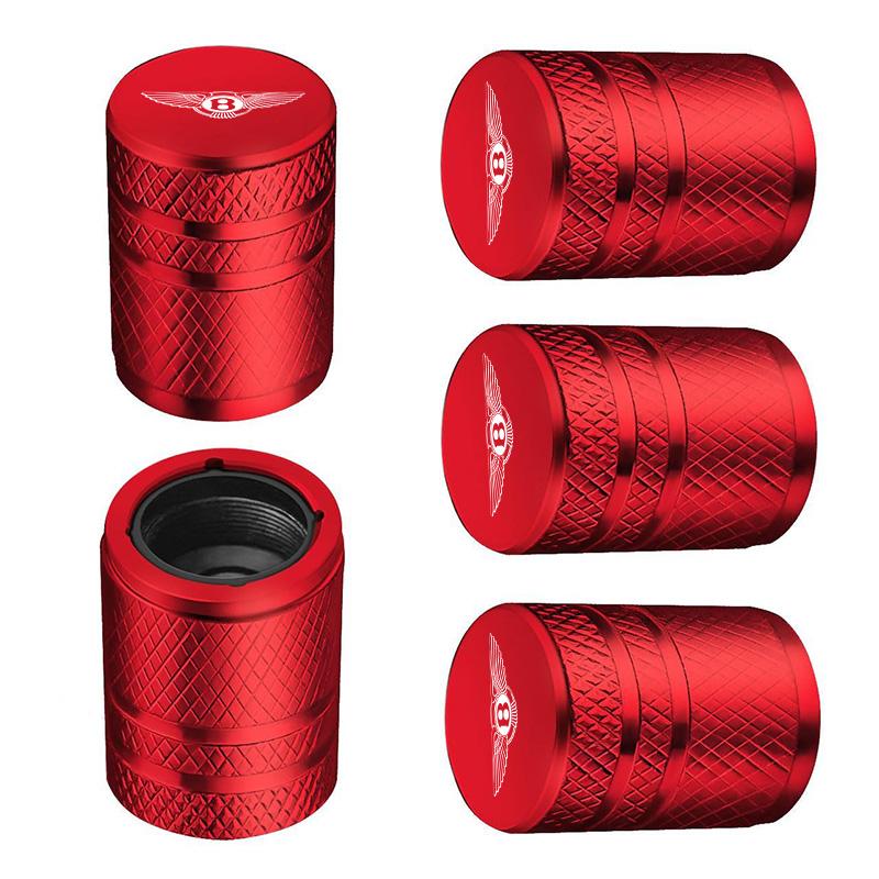 5Pcs Metal Car Wheel Tire Valve Cap Dustproof Protection Cover For Bentley Continental GT MULLINER Bentayga Flying Hurtling Spur