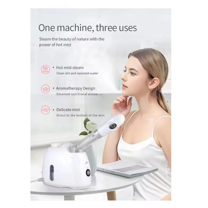 2026 Ozone Facial Steamer Warm Mist Humidifier for Face Deep Cleaning Vaporizer Sprayer Salon Home Spa Skin Care Whitening
