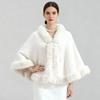 New Velvet And Thick Fur Collar Shawl For Women To Keep Warm