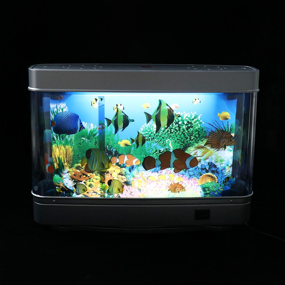 Ocean Virtual Dinamic Lampă Acvariu Decorativă Lumină de Noapte Dormitor