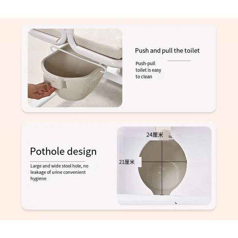 Multifunktioneller Toilettenstuhl für ältere Menschen, Patientenlifter-Transferstuhl, hydraulischer Transferstuhl für ältere Menschen, Rollstuhl