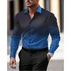 Gradient Men's Clothing Soft and Comfortable Men's Shirt Summer Hawaiian Shirt High Quality Men's Clothing Fashion Button Design