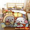 3D Print Bubu Dudu Cartoon Bear Panda Bedding Set Printed With Pillowcase Duvet Cover Soft Single Double Queen Super King Size