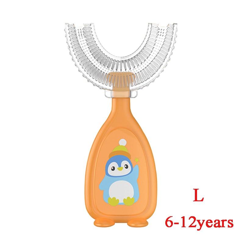 1pc Baby Toothbrush 360 Degree Child Toothbrush Teethers Soft Food Grade Silicone Baby Dental Care Training Toothbrush