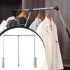 Pull Down Closet Rod for Hanging Clothes Telescopic Space Saving Multifunctional Storage Accessory Easily Install for Balcony