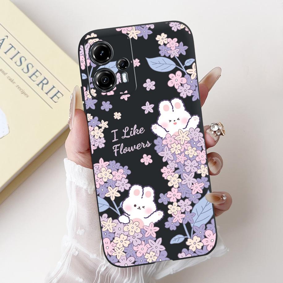 For Motorola Moto G13 G23 Case Lovely Panda Daisy Painted Cover Soft Silicone Phone Case For Moto G23 G 13 MotoG13 MotoG23 Coque