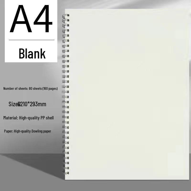 Thick A5/B5 Grid Notebook for Junior & Senior High: Large, Durable, Simple Design