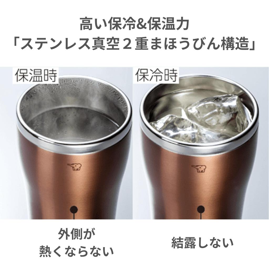 Zojirushi Stainless Steel Tumbler SX-DN30-NC 300ml Insulated Cold Retention Lip Cup Gift Clear Copper