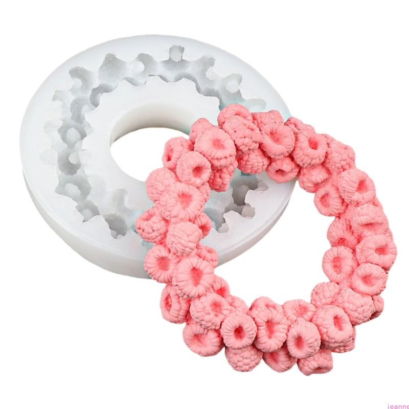 Silicone Raspberry Rings Cake Molds Raspberry Rings Baking Accessory For Easy Releases Baking Tool And DIY Craft Projects