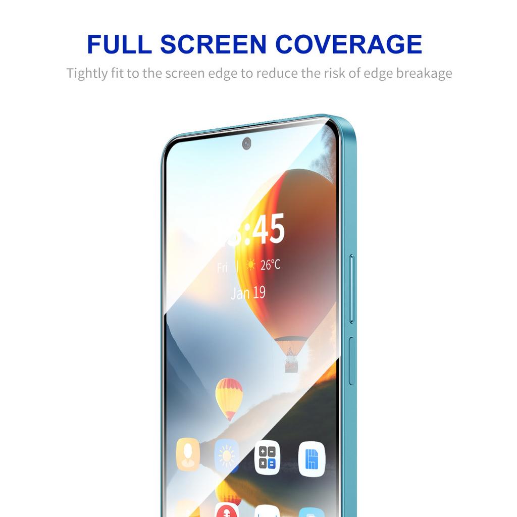 ENKAY HAT PRINCE 5Pcs For Xiaomi Redmi K70 Ultra Screen Protector 0.26mm Silk Printing High Aluminium-Silicon Glass Film