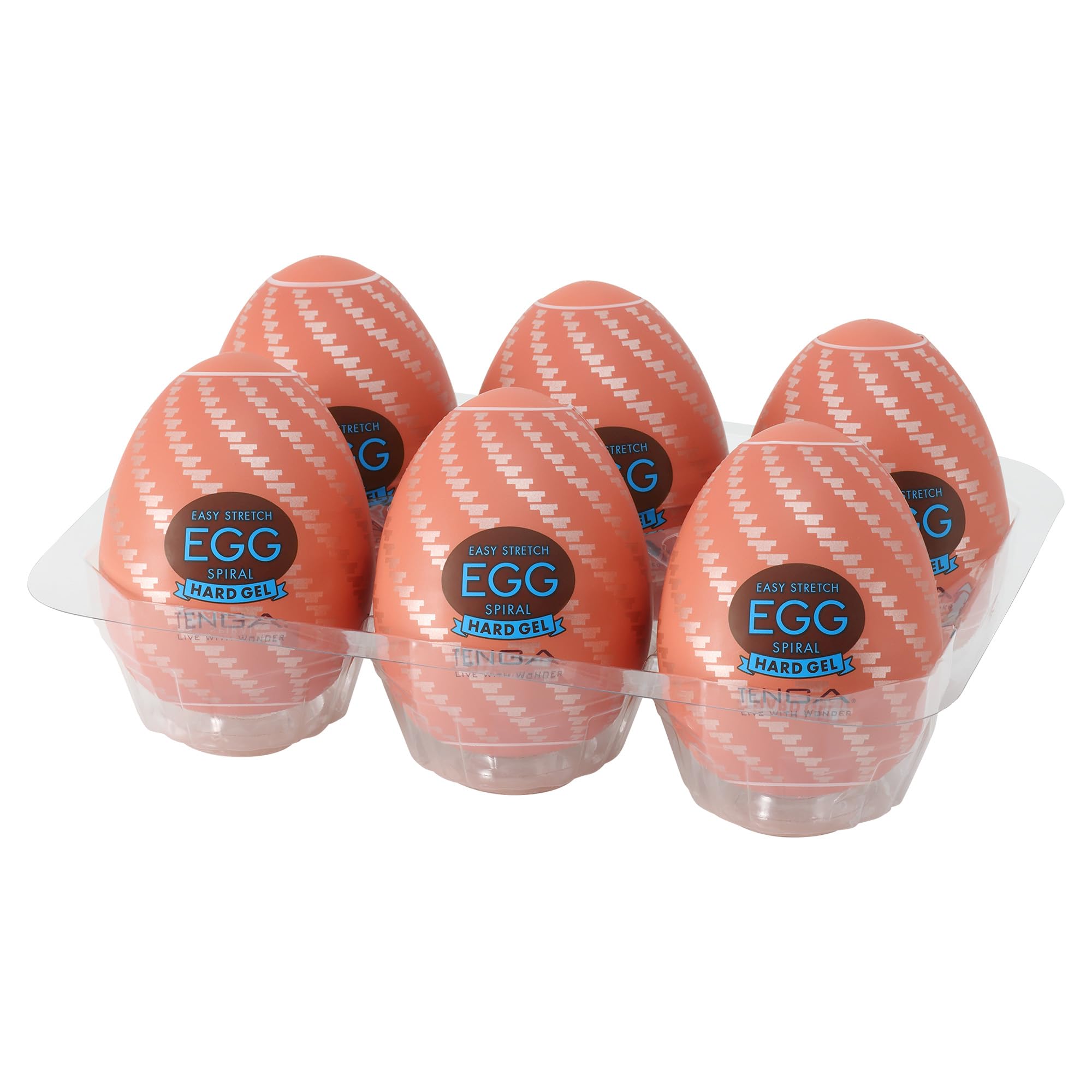 

TENGA EGG SPIRAL Набор из 6 штук светло-синий