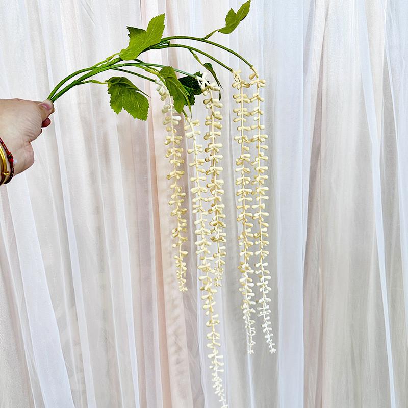 Faux Plant Wall Decor With Senecio Rowleyanus For Home Interior And Photography Use