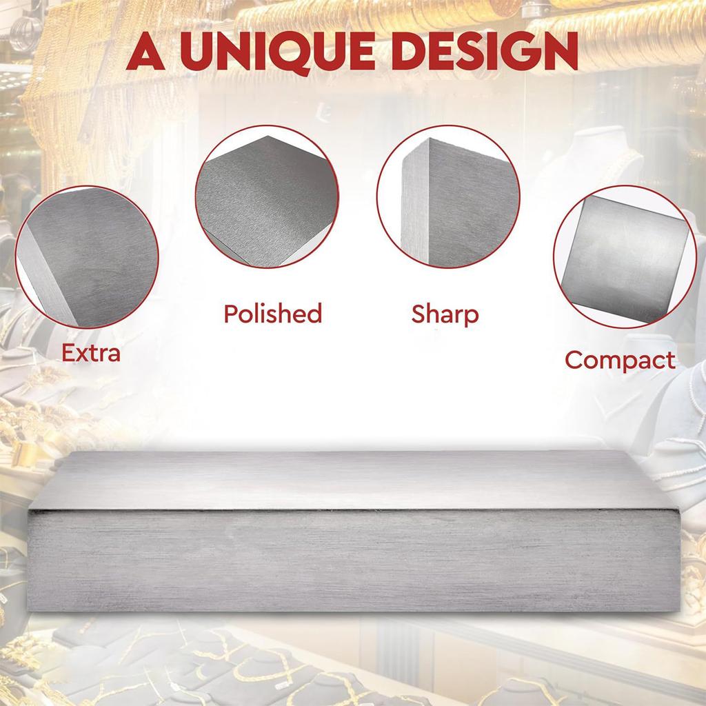 Solid Steel Anvil Block 4x4Inch Heat Treated Steel Anvil Block Scratch Resistant for Jewelry Crafting and Repair
