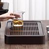 Bamboo Tea Tray with Drainage & Water Storage