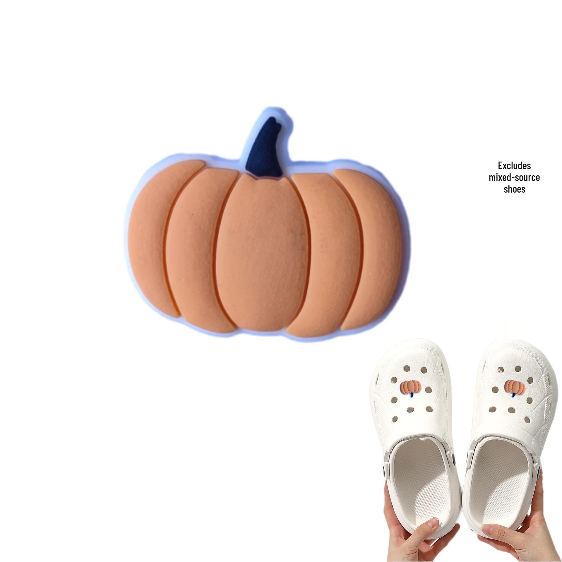 Cross-Border Halloween Shoe Buckles: DIY PVC Drip Glue Shoe Flowers.