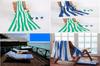Minimalist Striped Cotton Beach Towel With Absorbent Quickdry Fabric For Adults Outdoor Use