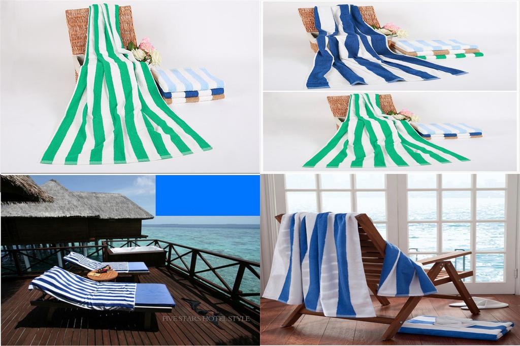 Minimalist Striped Cotton Beach Towel With Absorbent Quickdry Fabric For Adults Outdoor Use