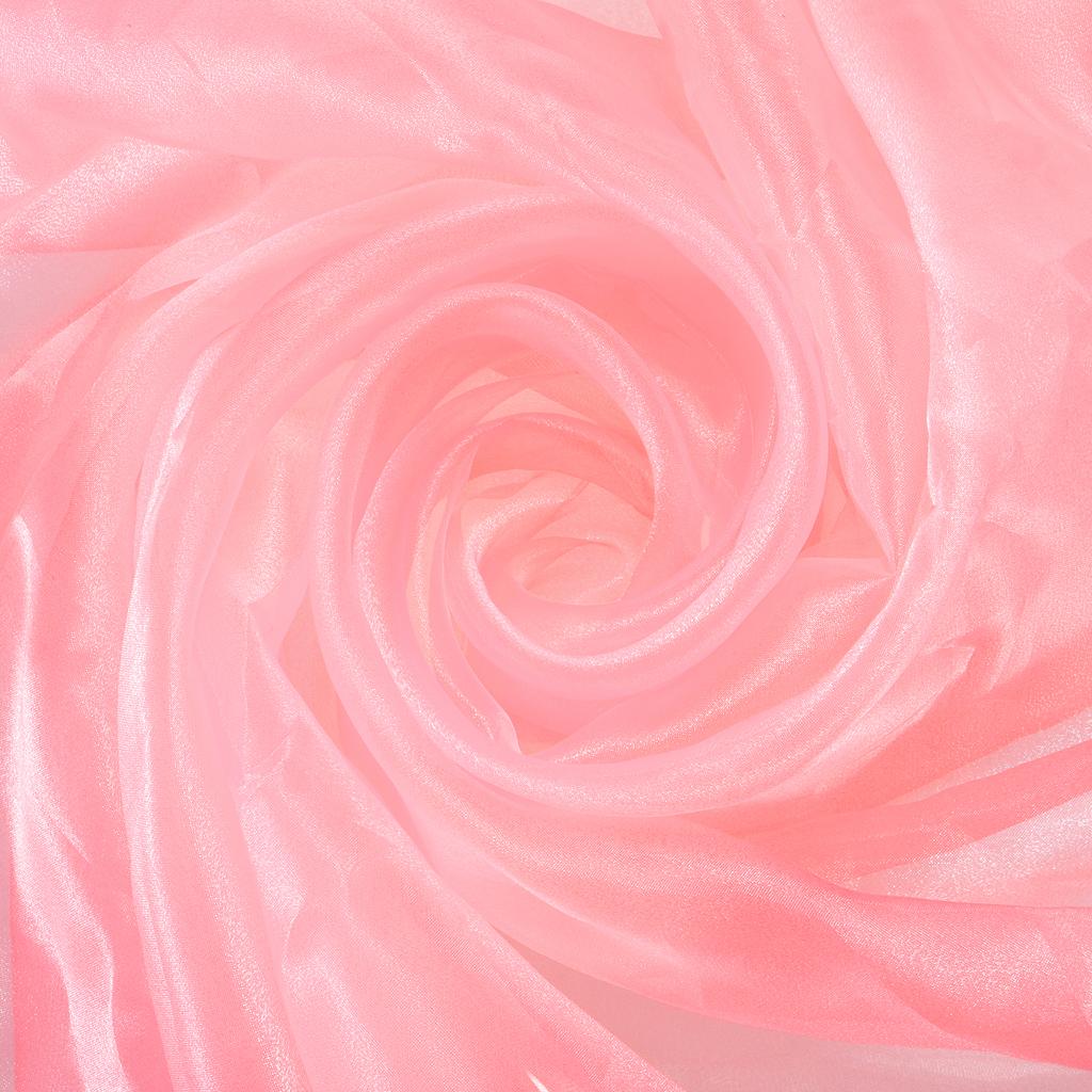 Organza Tulle Roll Fabric 60" Bridal Solid Sheer Organza Crystal Organza Sheer Silky Fabric for DIY Craft Table Home Decoration