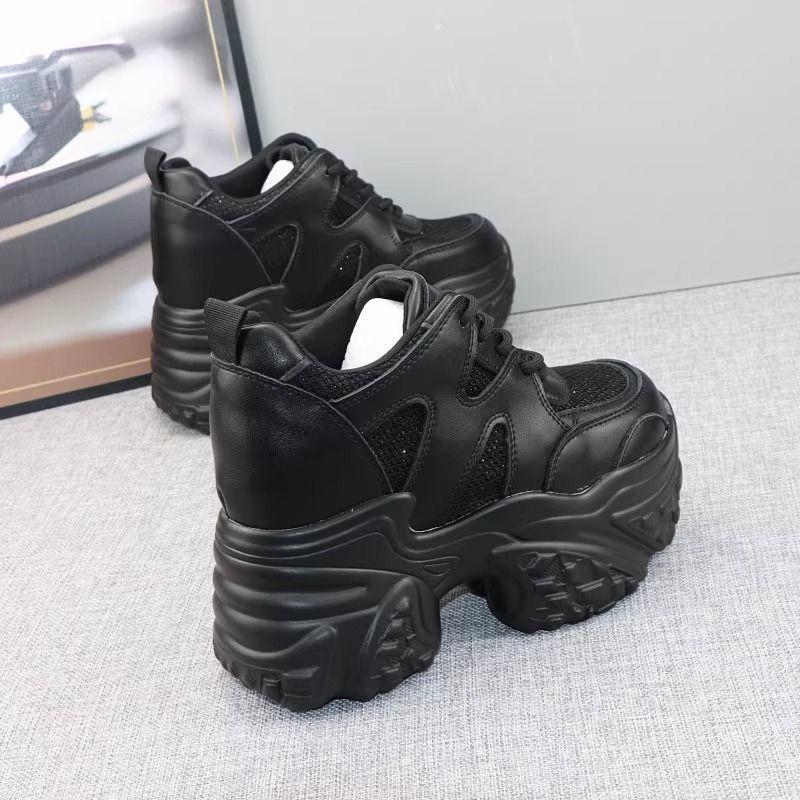 Platform Dad Shoes Women's New Casual Muffin Heightening Shoes Lace-up High-quality Women's Shoes Winter New