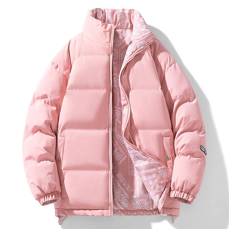 

Autumn and Winter Cotton-padded Men s Thickened Short Winter Stand-up Collar Thermal Jacket XL