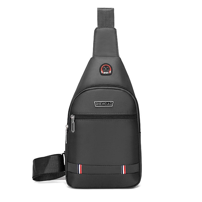 Men's Breast Bag Casual Trendy Messenger Bag Men's High-end Wear-resistant Waterproof Shoulder Bag Chest Backpack