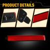 Pair Bumper Rear Reflectors Lens Housings Red 2007-2015 For GM2830100 GMC Acadia