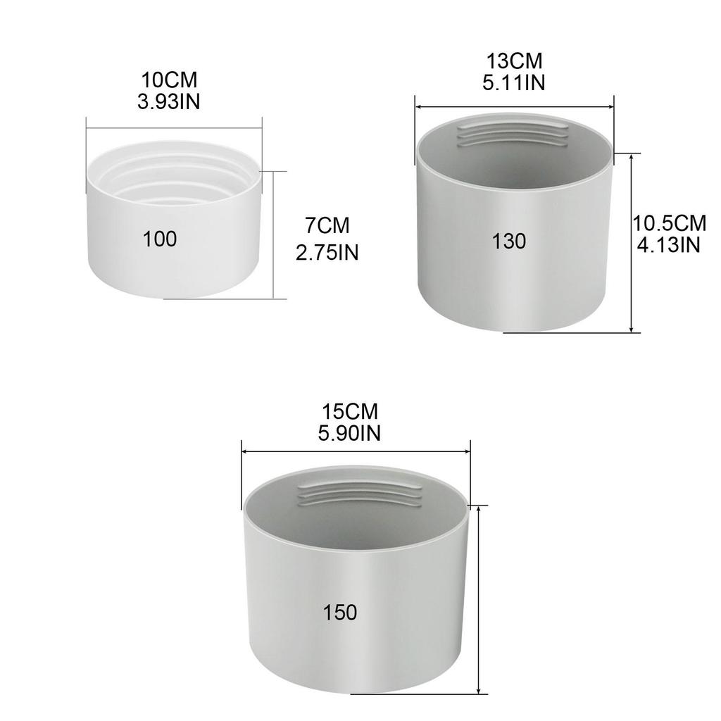 Exhaust Hose Coupler Connector Extender Portable Air Condition Support Clockwise Counter Threads Hose Coupling Extension