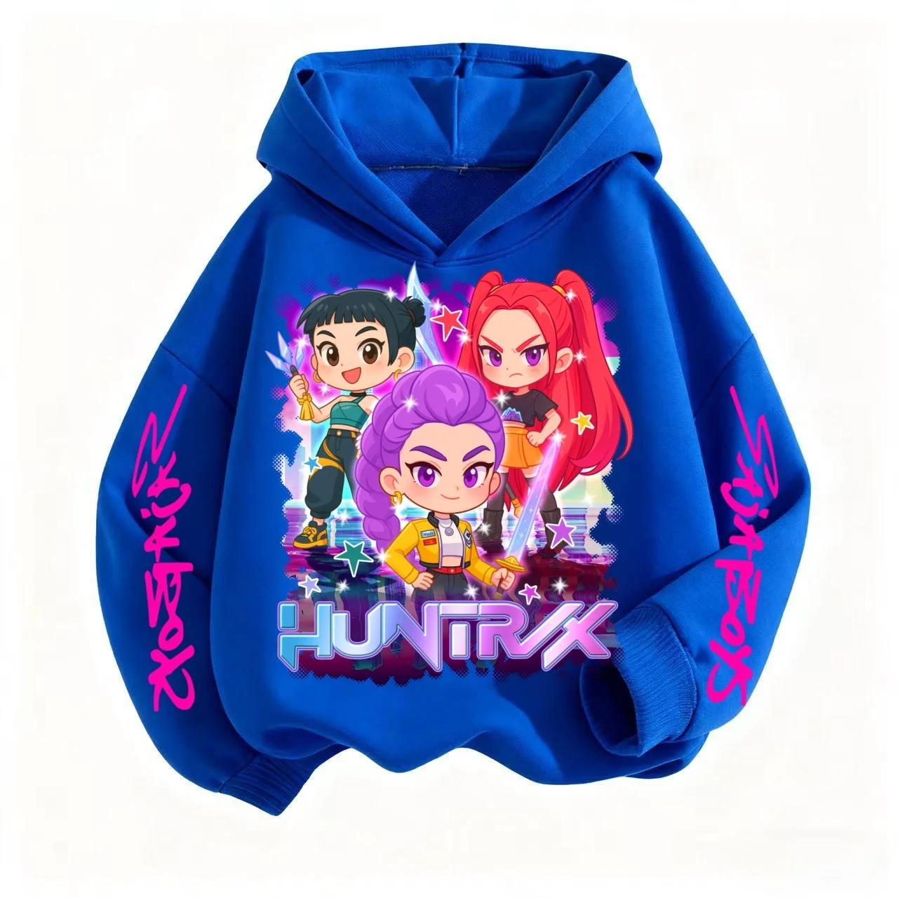 

K-pop Охотник на демонов Корейская волна Мода Детская одежда на осень и зиму Удобные толстовки для мальчиков и девочек 100